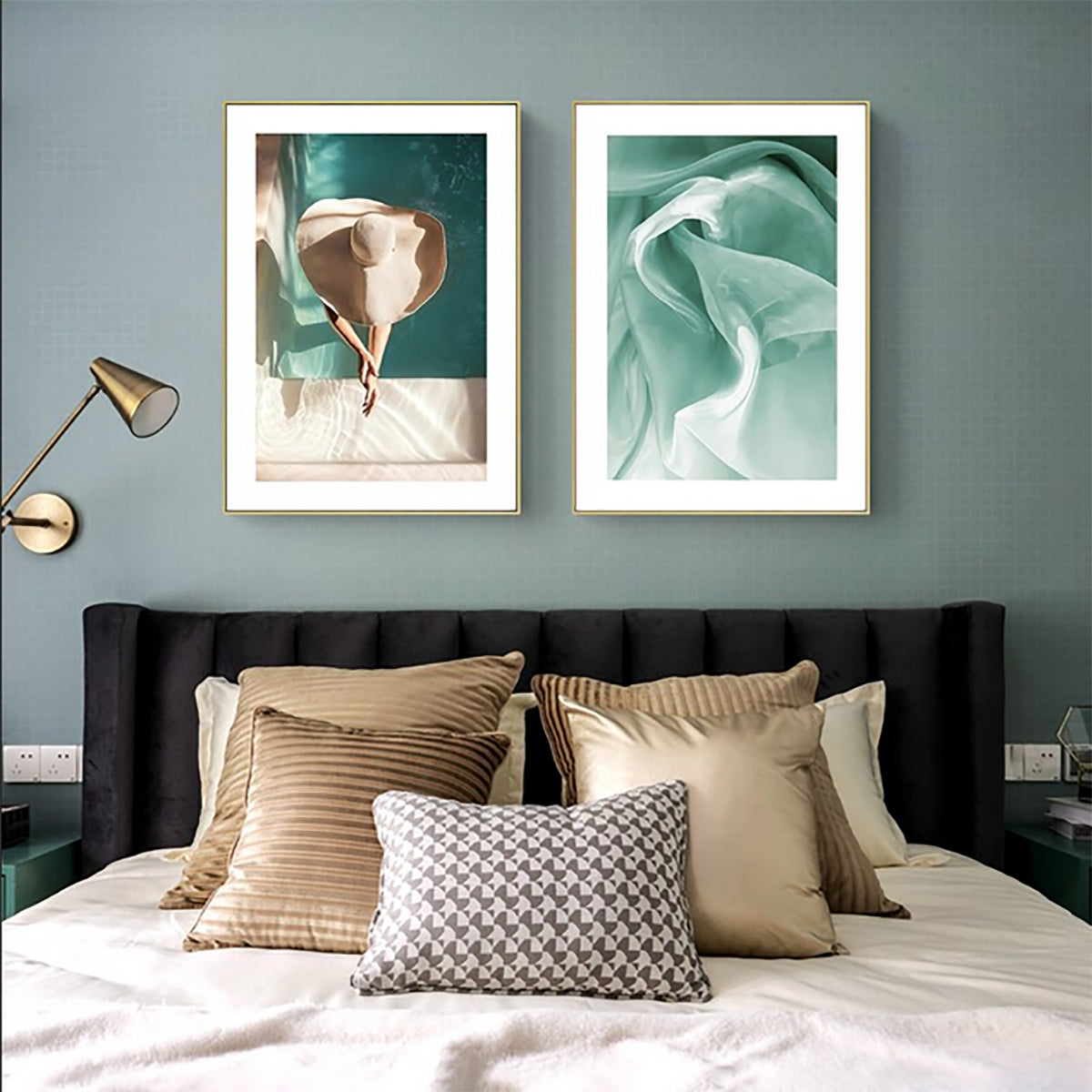 TPFLiving Poster Leinwand / Sommer, Sonne, Mädchen, Pool - / Verschiedene Größen - OHNE Rahmen - Modell 6 TPFLiving Poster Leinwand / Sommer, Sonne, Mädchen, Pool - / Verschiedene Größen - OHNE Rahmen - Modell 6