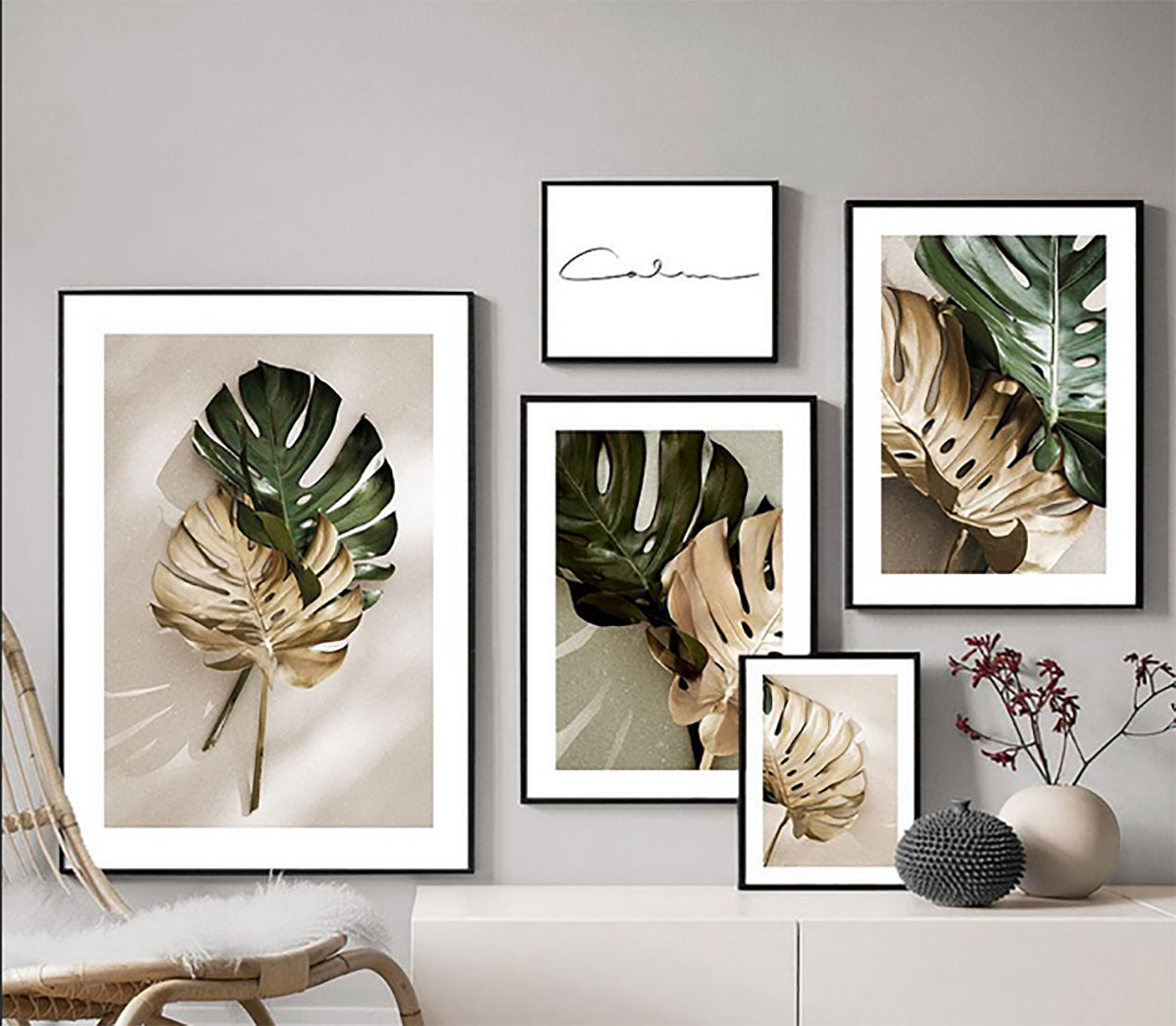 TPFLiving Poster Leinwand / Fensterblätter Monstera - / Verschiedene Größen - OHNE Rahmen - Modell 1 TPFLiving Poster Leinwand / Fensterblätter Monstera - / Verschiedene Größen - OHNE Rahmen - Modell 1