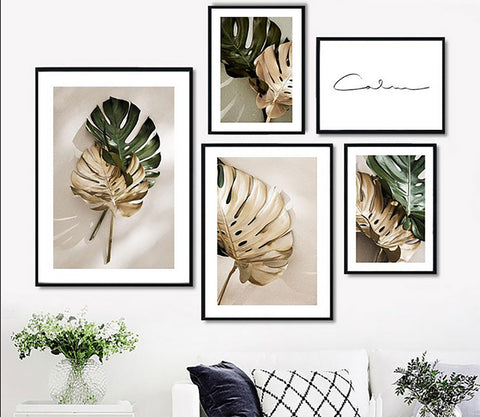 TPFLiving Poster Leinwand / Fensterblätter Monstera - / Verschiedene Größen - OHNE Rahmen - Modell 1 TPFLiving Poster Leinwand / Fensterblätter Monstera - / Verschiedene Größen - OHNE Rahmen - Modell 1