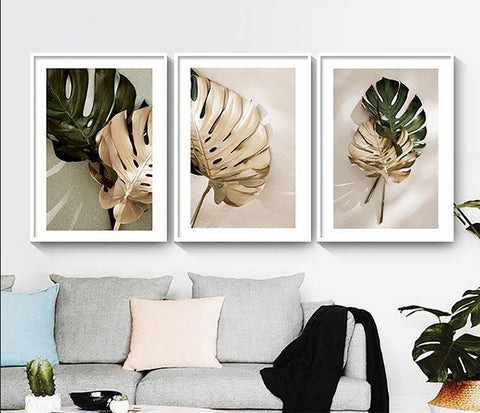 TPFLiving Poster Leinwand / Fensterblätter Monstera - / Verschiedene Größen - OHNE Rahmen - Modell 1 TPFLiving Poster Leinwand / Fensterblätter Monstera - / Verschiedene Größen - OHNE Rahmen - Modell 1