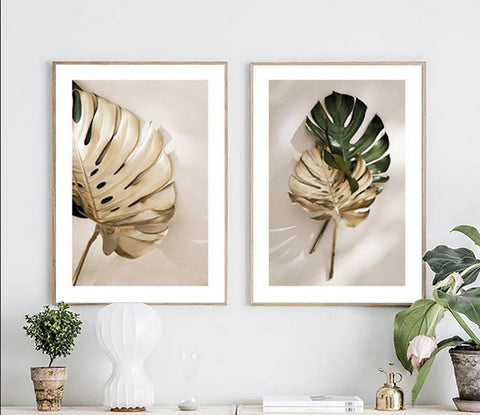 TPFLiving Poster Leinwand / Fensterblätter Monstera - / Verschiedene Größen - OHNE Rahmen - Modell 1 TPFLiving Poster Leinwand / Fensterblätter Monstera - / Verschiedene Größen - OHNE Rahmen - Modell 1