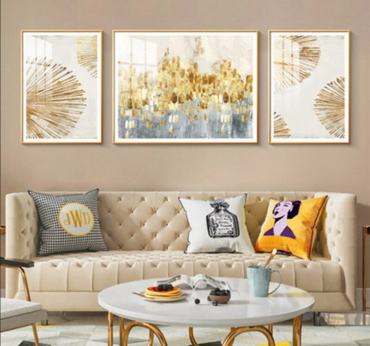 TPFLiving XXL Riesen Poster Leinwand / Breitbildformat - Abstrakte Formen - / mehrere Motive in verschiedenen Größen - OHNE Rahmen - Modell SET6 TPFLiving XXL Riesen Poster Leinwand / Breitbildformat - Abstrakte Formen - / mehrere Motive in verschiedenen Größen - OHNE Rahmen - Modell SET6