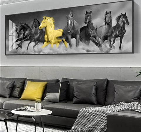 TPFLiving XXL Riesen Poster Leinwand / Breitbildformat - Wilde Pferde - / mehrere Motive in verschiedenen Größen - OHNE Rahmen - Modell A TPFLiving XXL Riesen Poster Leinwand / Breitbildformat - Wilde Pferde - / mehrere Motive in verschiedenen Größen - OHNE Rahmen - Modell A