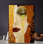 TPFLiving Poster Leinwand / Gustav Klimt - Goldene Tränen - / Motiv in verschiedenen Größen - OHNE Rahmen - Modell DJ017