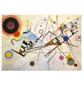 TPFLiving Poster Leinwand / Wassily Kandinsky - Abstrfakte >Formen / Motiv in verschiedenen Größen - OHNE Rahmen - Modell FB378