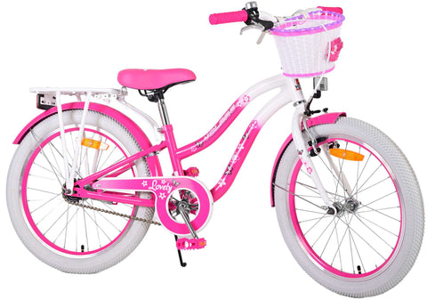 TPFSports Lovely Kinderfahrrad - Mädchen - 20 Zoll - Rücktritt + Handbremse TPFSports Lovely Kinderfahrrad - Mädchen - 20 Zoll - Rücktritt + Handbremse