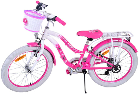 TPFSports Lovely Kinderfahrrad - Mädchen - 20 Zoll - 2 Handbremsen - 7 Gänge TPFSports Lovely Kinderfahrrad - Mädchen - 20 Zoll - 2 Handbremsen - 7 Gänge