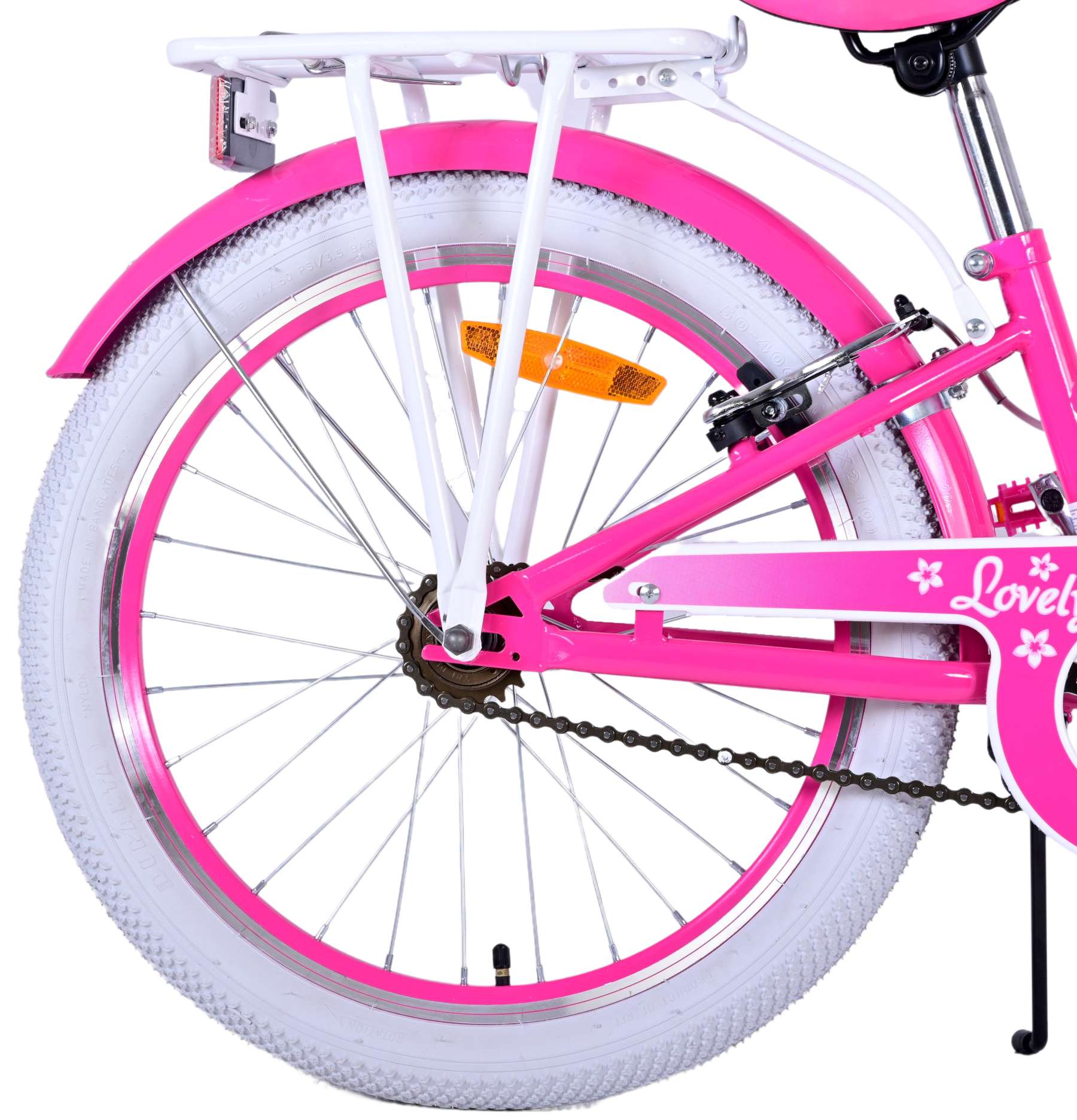 TPFSports Lovely Kinderfahrrad - Mädchen - 20 Zoll - Rücktritt + Handbremse TPFSports Lovely Kinderfahrrad - Mädchen - 20 Zoll - Rücktritt + Handbremse