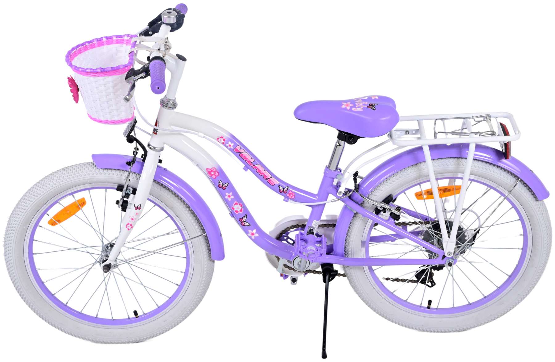 TPFSports Lovely Kinderfahrrad - Mädchen - 20 Zoll - 2 Handbremsen - 7 Gänge TPFSports Lovely Kinderfahrrad - Mädchen - 20 Zoll - 2 Handbremsen - 7 Gänge