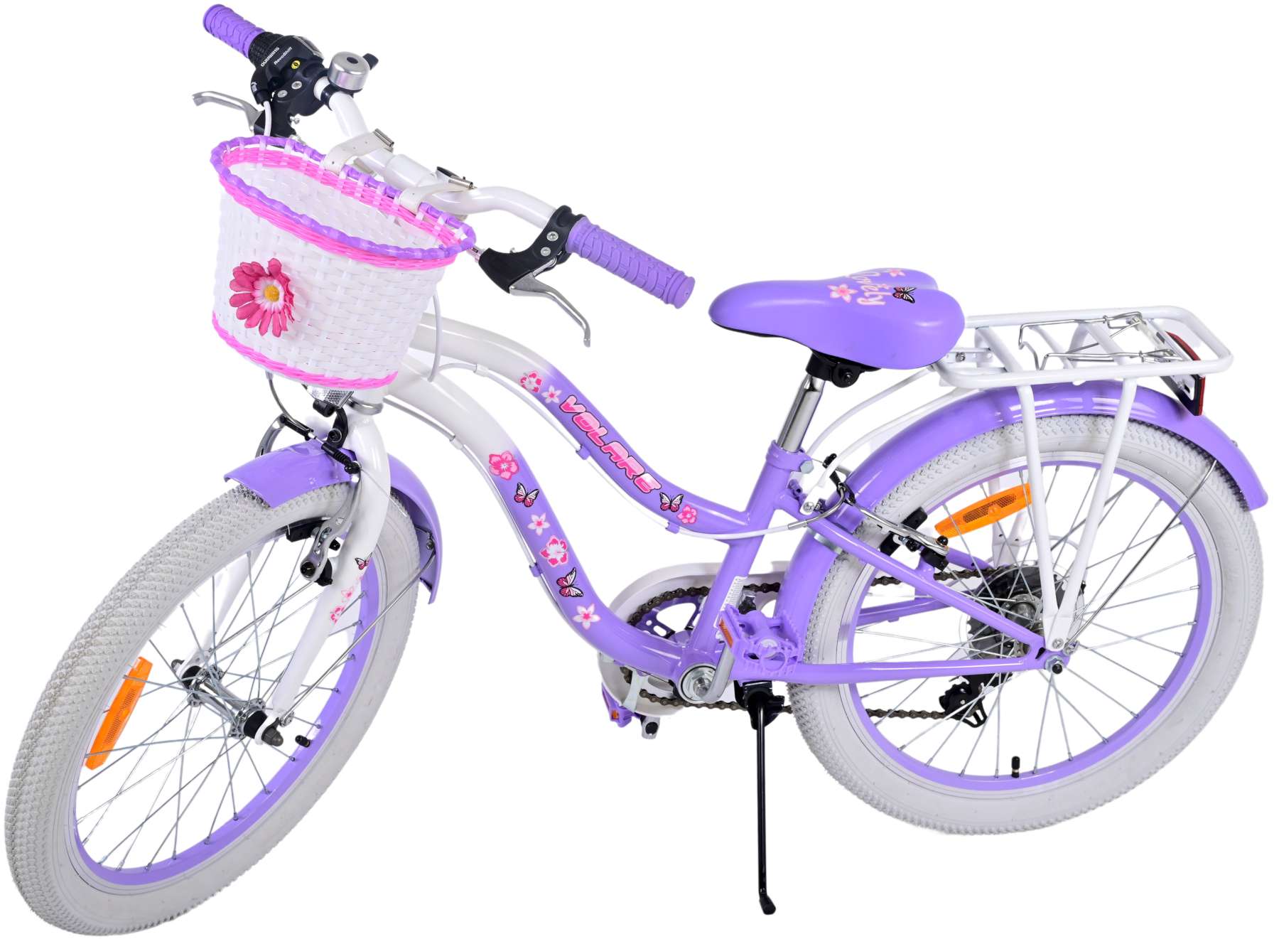 TPFSports Lovely Kinderfahrrad - Mädchen - 20 Zoll - 2 Handbremsen - 7 Gänge TPFSports Lovely Kinderfahrrad - Mädchen - 20 Zoll - 2 Handbremsen - 7 Gänge