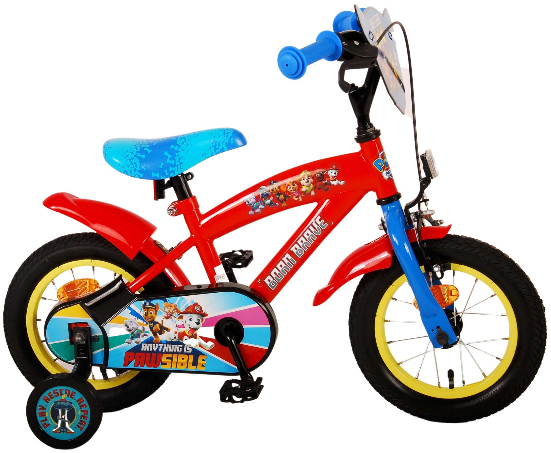 TPFSports Paw Patrol Kinderfahrrad - Jungen - 12 Zoll - Modell 5 TPFSports Paw Patrol Kinderfahrrad - Jungen - 12 Zoll - Modell 5
