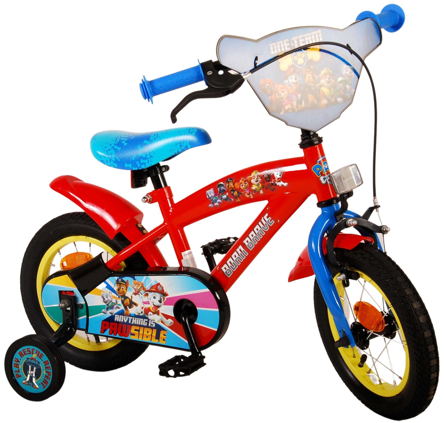 TPFSports Paw Patrol Kinderfahrrad - Jungen - 12 Zoll - Modell 5 TPFSports Paw Patrol Kinderfahrrad - Jungen - 12 Zoll - Modell 5