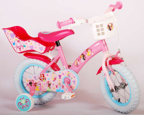 TPFSports Disney Princess Kinderfahrrad - Mädchen - 12 Zoll TPFSports Disney Princess Kinderfahrrad - Mädchen - 12 Zoll