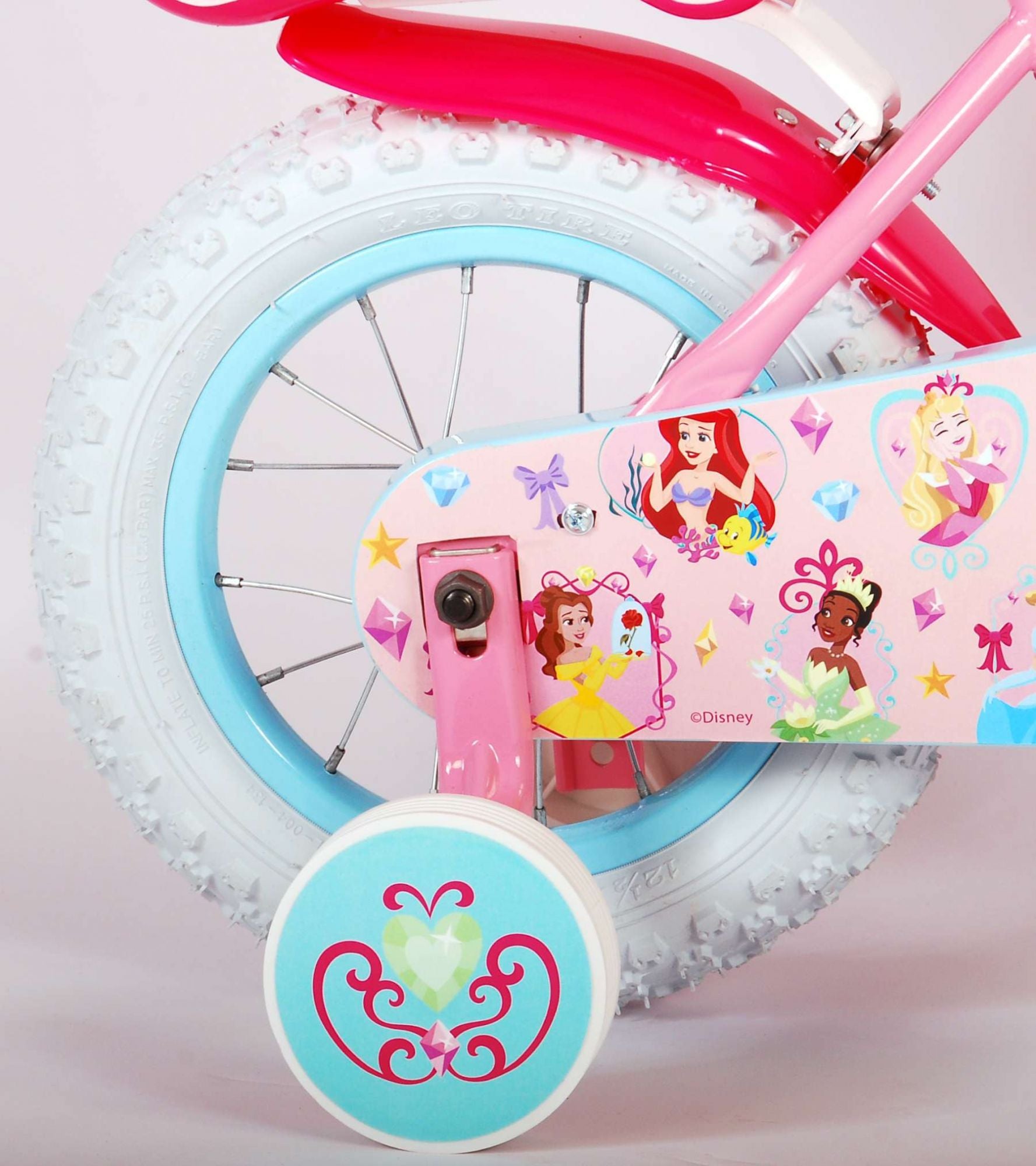 TPFSports Disney Princess Kinderfahrrad - Mädchen - 12 Zoll TPFSports Disney Princess Kinderfahrrad - Mädchen - 12 Zoll