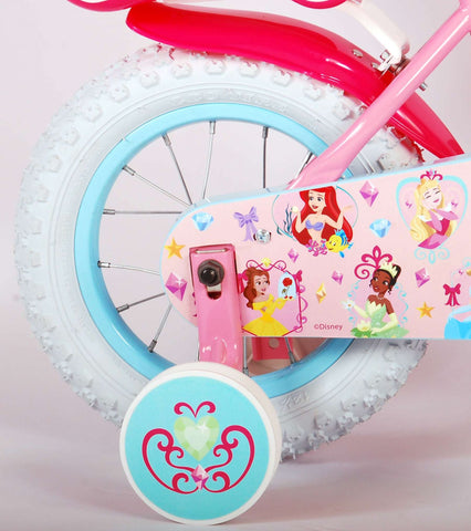 TPFSports Disney Princess Kinderfahrrad - Mädchen - 12 Zoll TPFSports Disney Princess Kinderfahrrad - Mädchen - 12 Zoll