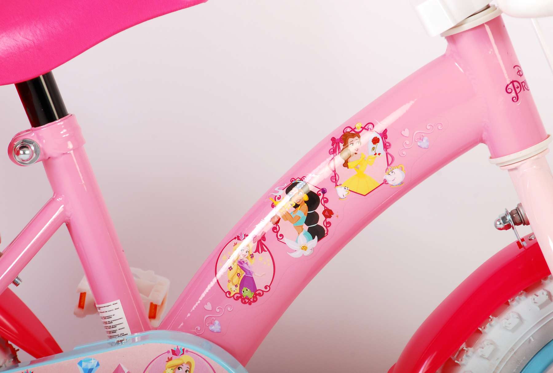 TPFSports Disney Princess Kinderfahrrad - Mädchen - 12 Zoll TPFSports Disney Princess Kinderfahrrad - Mädchen - 12 Zoll