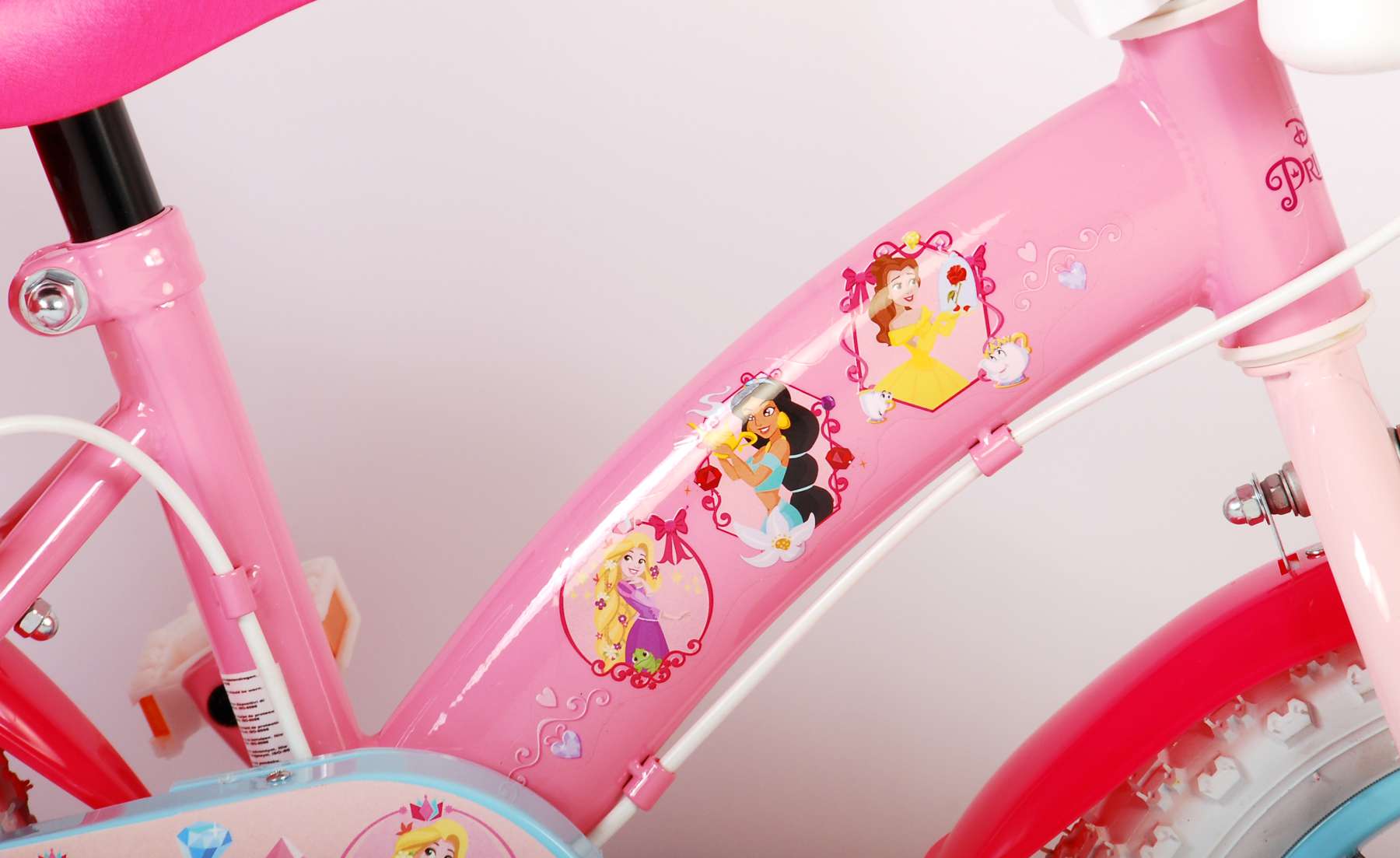 TPFSports Disney Princess Kinderfahrrad - Mädchen - 12 Zoll TPFSports Disney Princess Kinderfahrrad - Mädchen - 12 Zoll