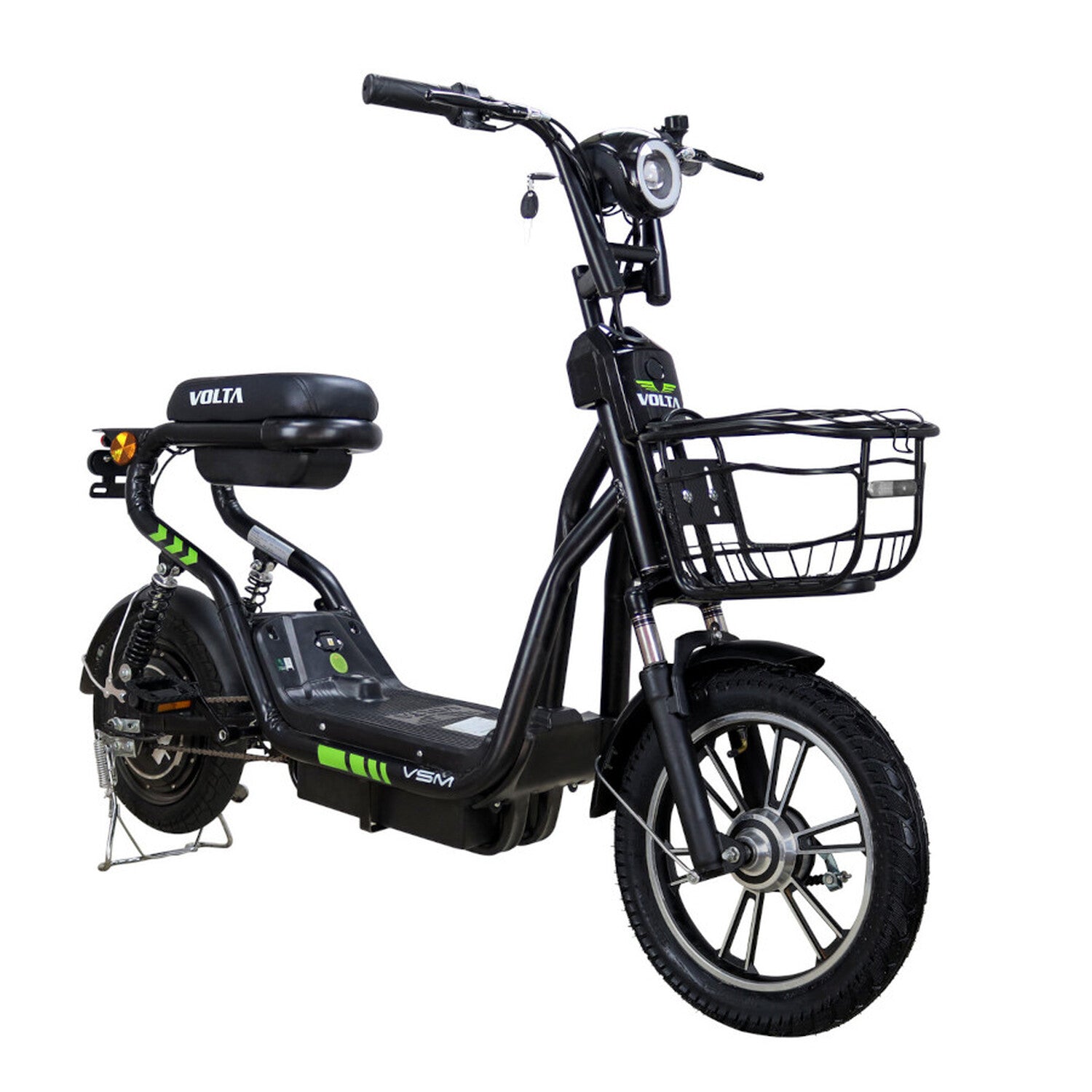 TPFLiving E-Bike VOLTA VSM schwarz - e-Bike - Fahrrad elektro - elektrischer Scooter - Batterieanzeige