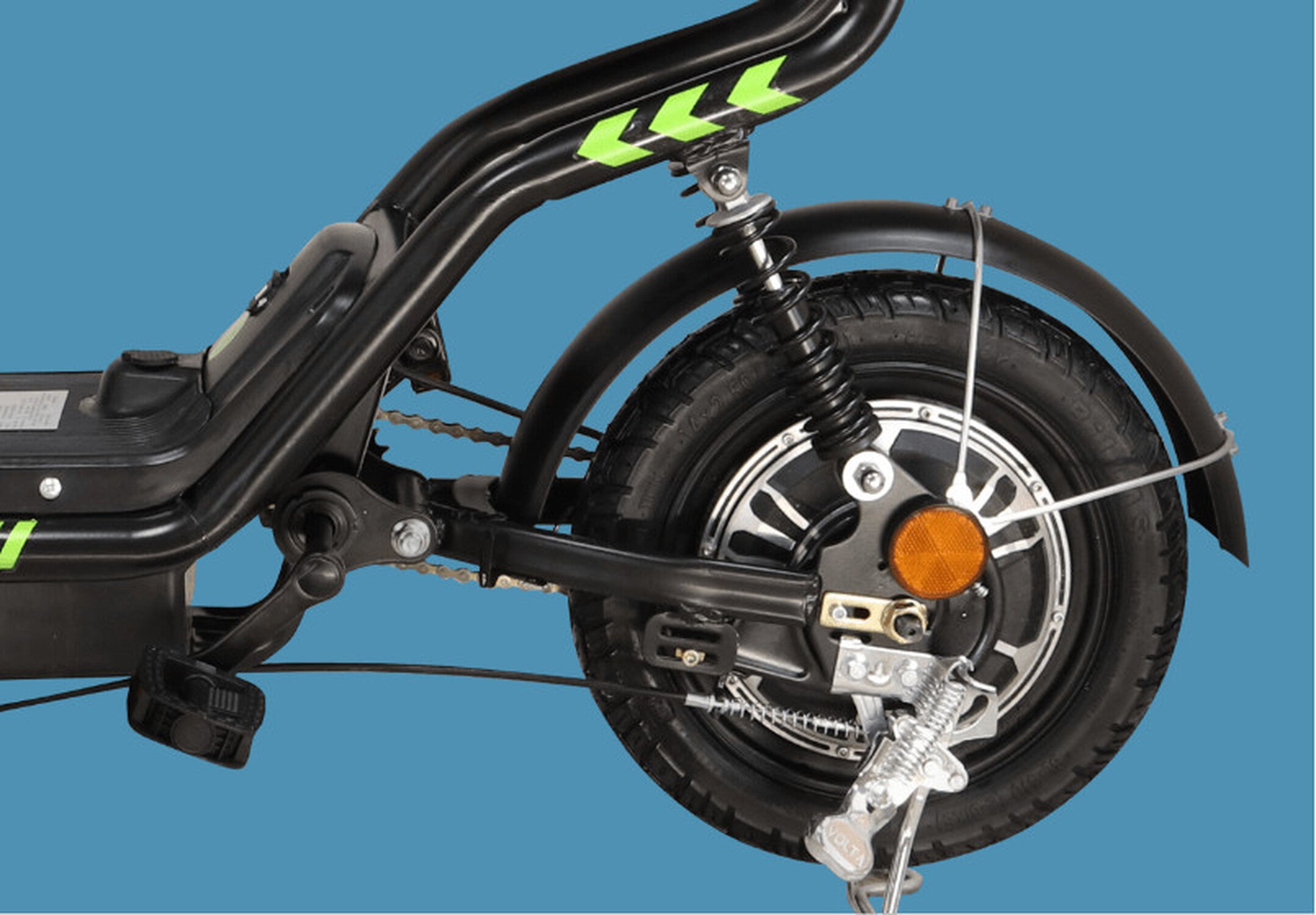 TPFLiving E-Bike VOLTA VSM schwarz - e-Bike - Fahrrad elektro - elektrischer Scooter - Batterieanzeige