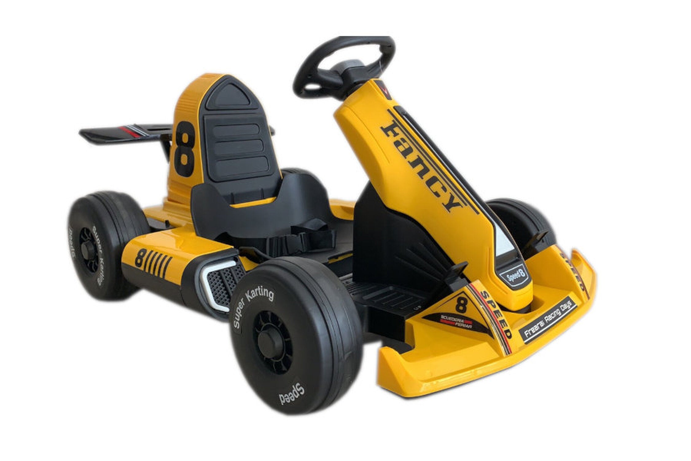 TPFLiving electric children's quad eGo-Kart F1 yellow - children's car –  Traumpreisfabrik