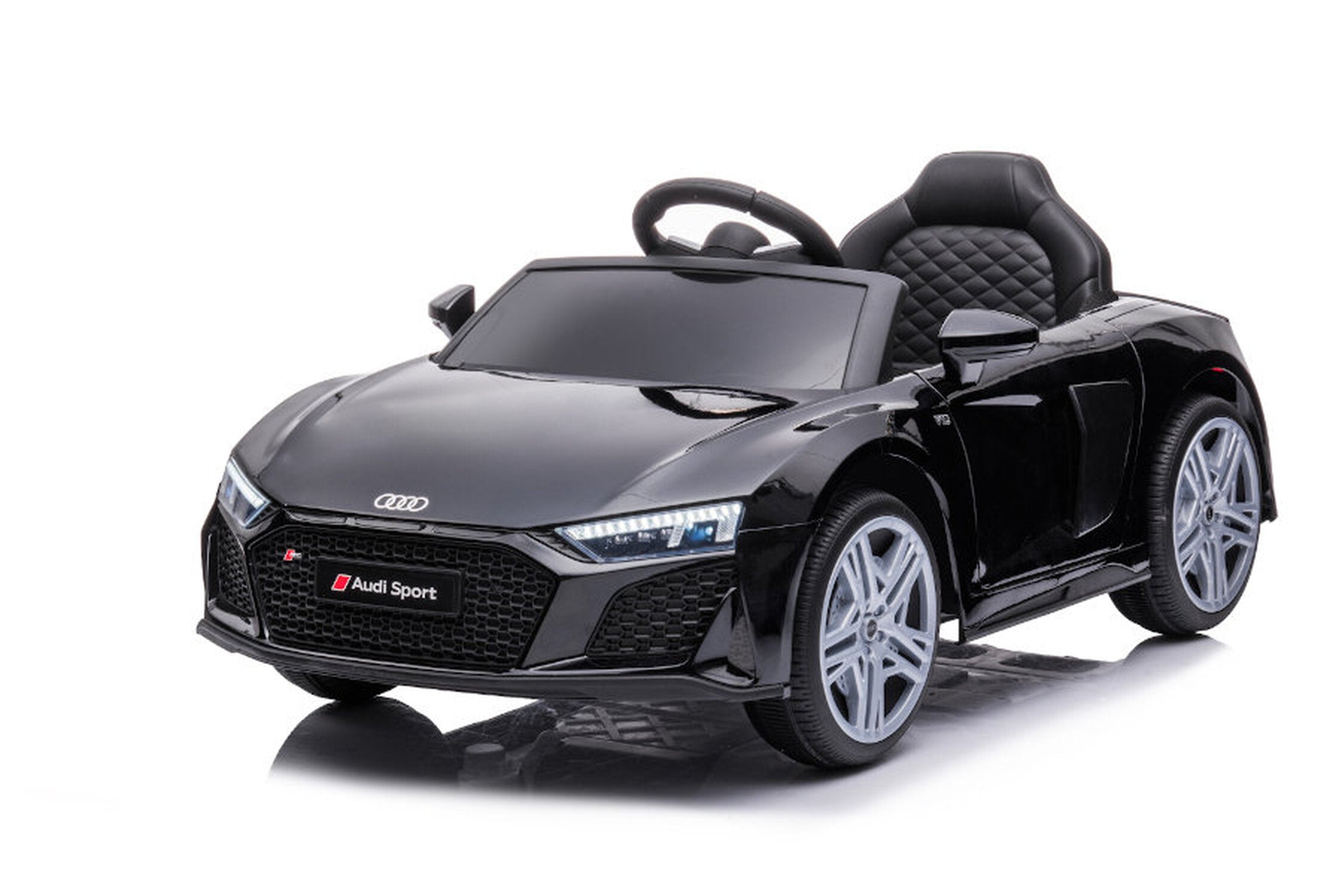 TPFLiving Elektro-Kinderauto Audi R8 Spyder - Kinderauto - Elektroauto - Ledersitz und Sicherheitsgurt