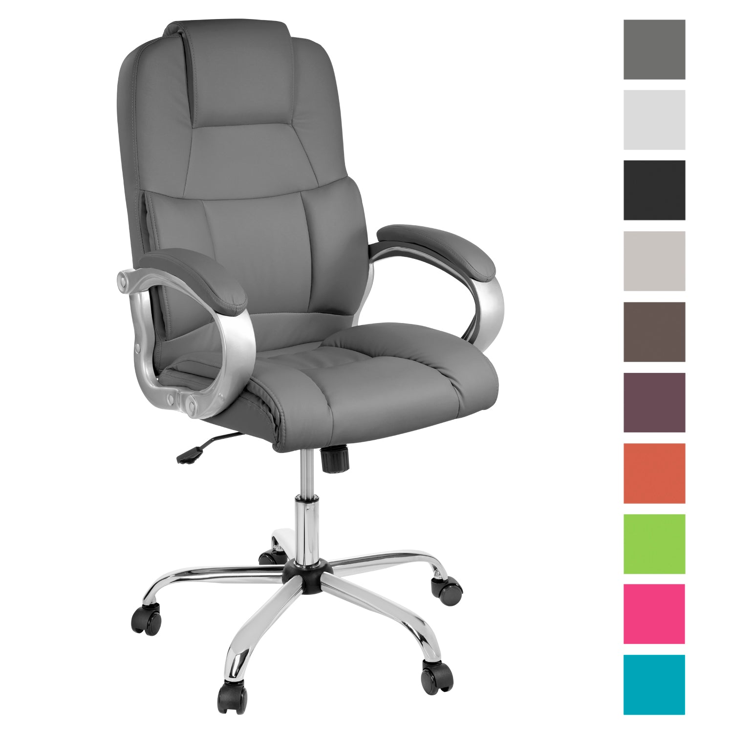 TPFLiving Premium XXL-Bürostuhl DENVER, belastbar bis 210kg Kunstleder
