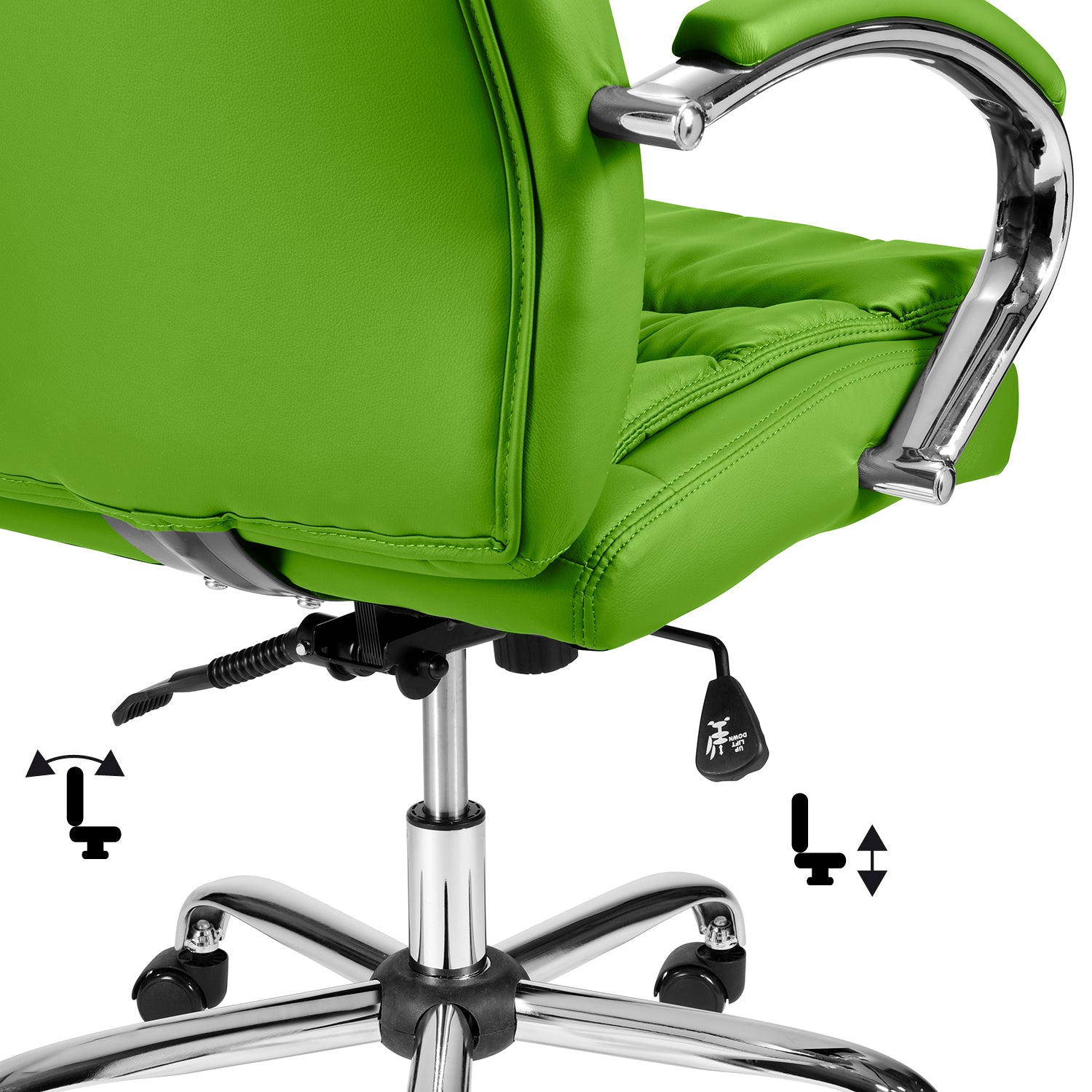 TPFLiving Premium XXL-Bürostuhl QUEENS, belastbar bis 210kg Kunstleder