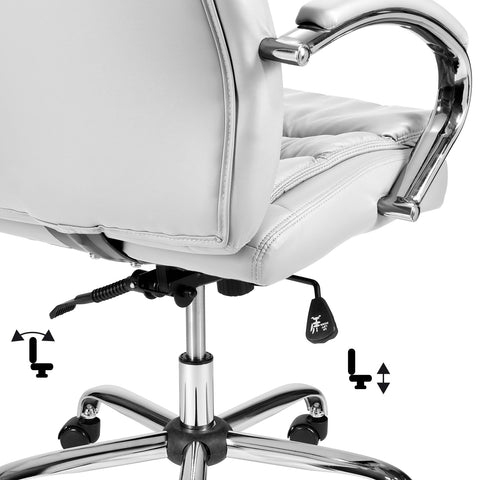 TPFLiving Premium XXL-Bürostuhl QUEENS, belastbar bis 210kg Kunstleder