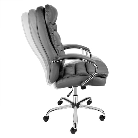 TPFLiving Premium XXL-Bürostuhl QUEENS, belastbar bis 210kg Kunstleder