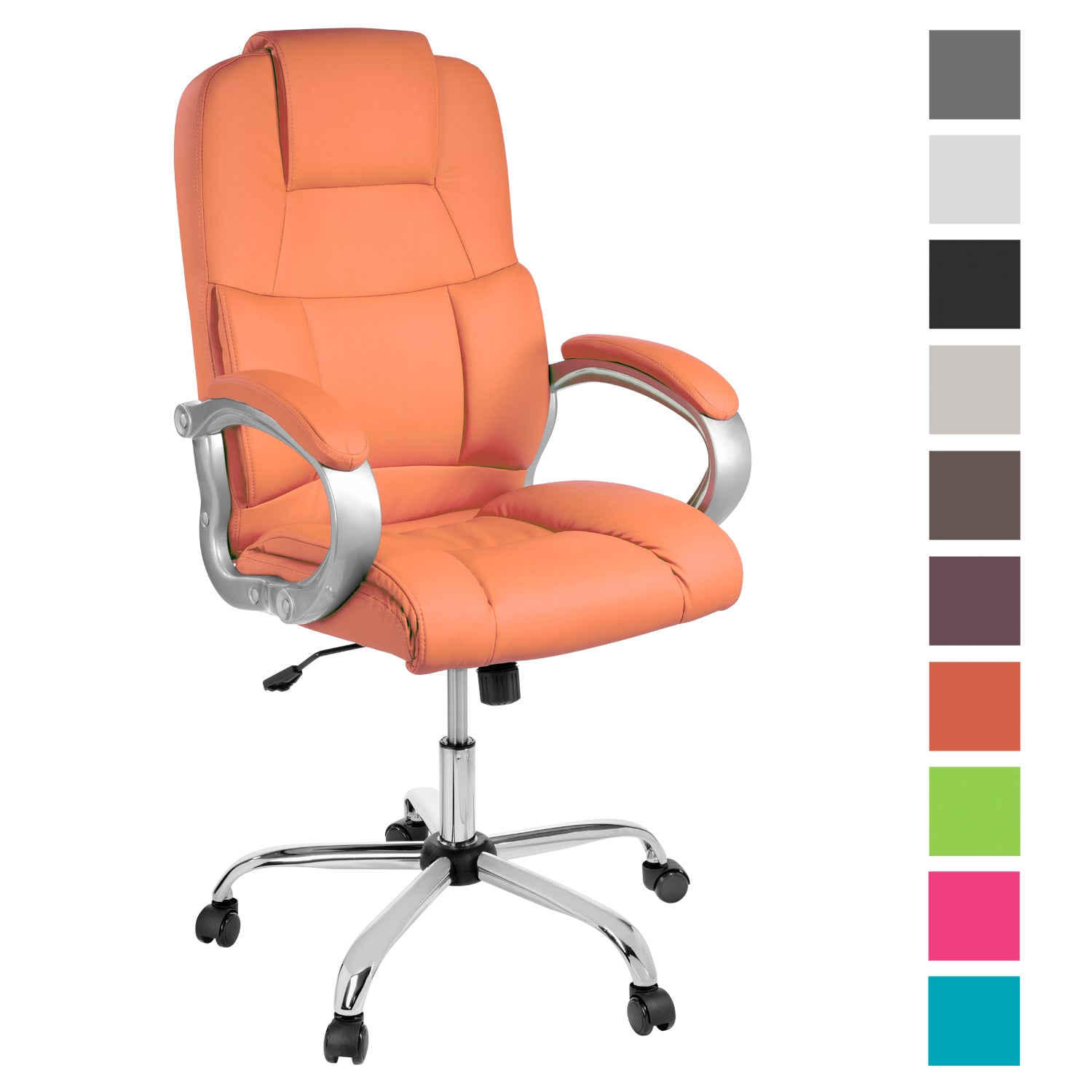 TPFLiving Premium XXL-Bürostuhl DENVER, belastbar bis 210kg Kunstleder