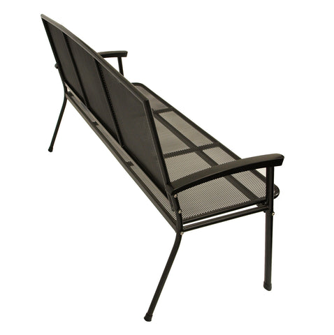 TPFGarden Gartenbank ROMA 3-Sitzer aus Streckmetall