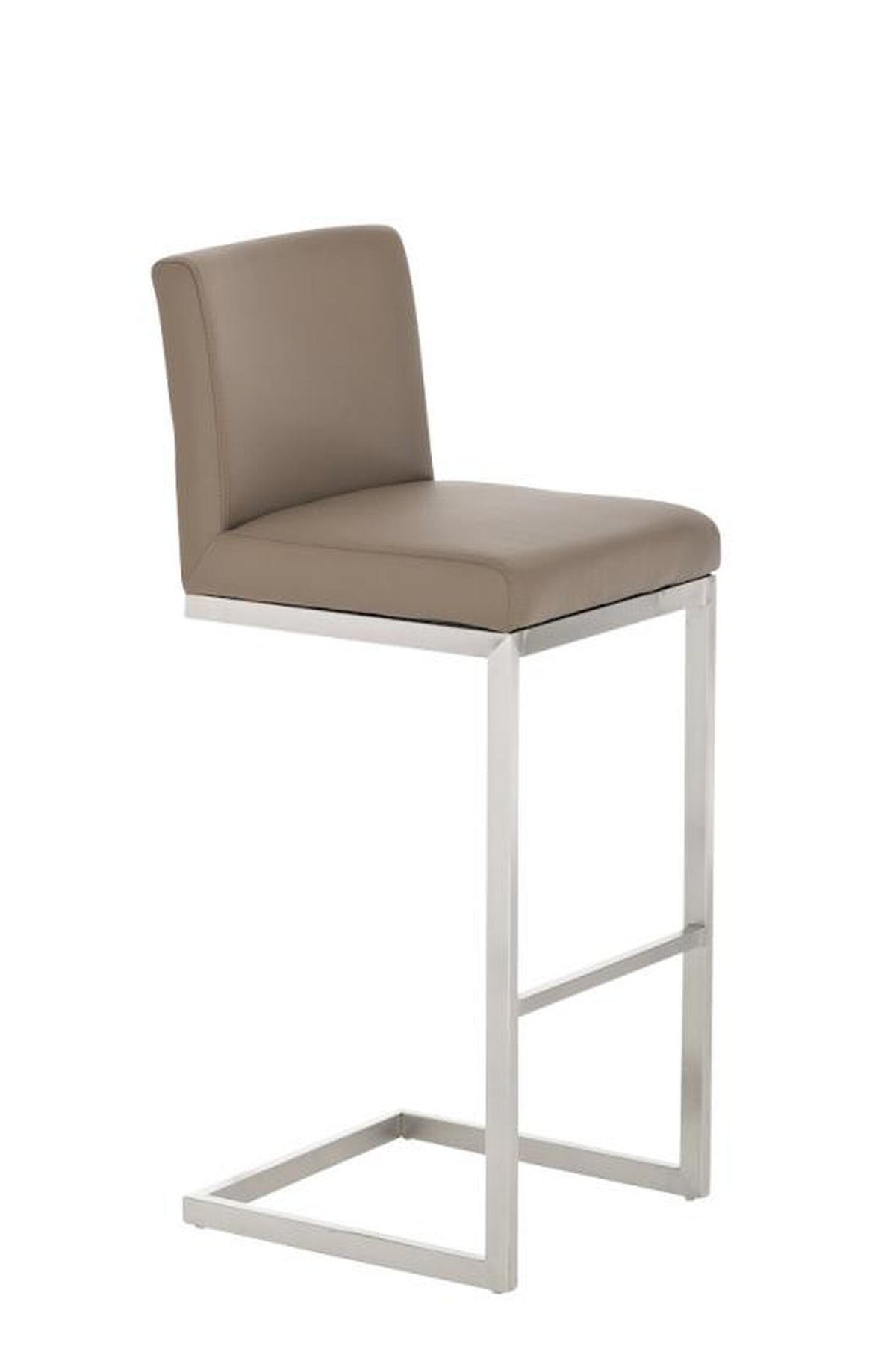 TPFLiving Barhocker Paragon Gestell Edelstahl Kunstleder