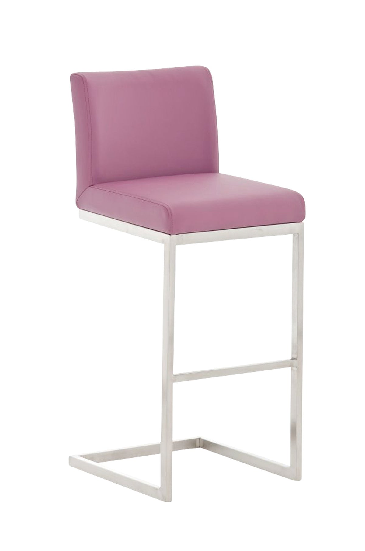 TPFLiving Barhocker Paragon Gestell Edelstahl Kunstleder