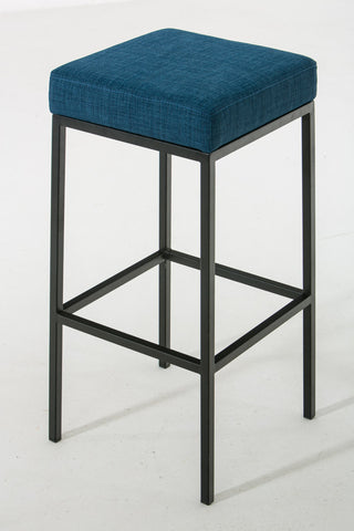 TPFLiving bar stool Montana GS frame black fabric