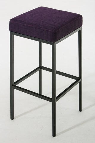TPFLiving bar stool Montana GS frame black fabric