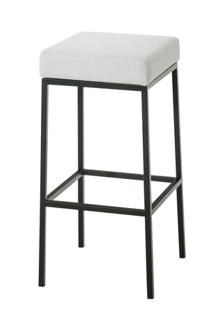 TPFLiving bar stool Montana GS frame black fabric