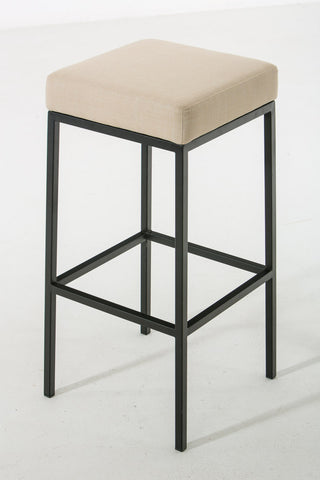 TPFLiving bar stool Montana GS frame black fabric