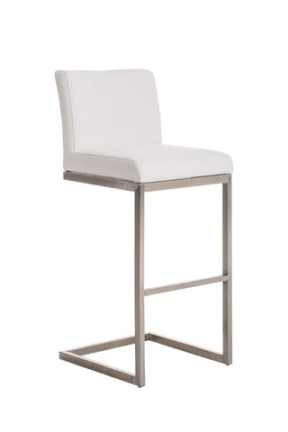 TPFLiving bar stool Paragon frame stainless steel fabric