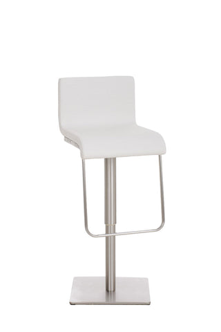 TPFLiving bar stool Lima frame stainless steel fabric