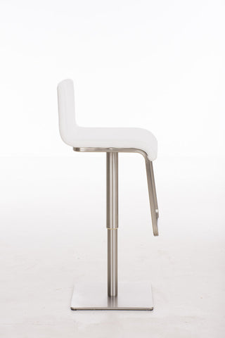 TPFLiving bar stool Lima frame stainless steel fabric