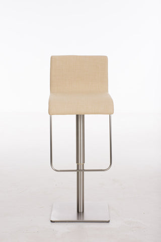 TPFLiving bar stool Lima frame stainless steel fabric