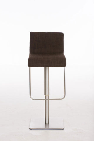 TPFLiving bar stool Lima frame stainless steel fabric