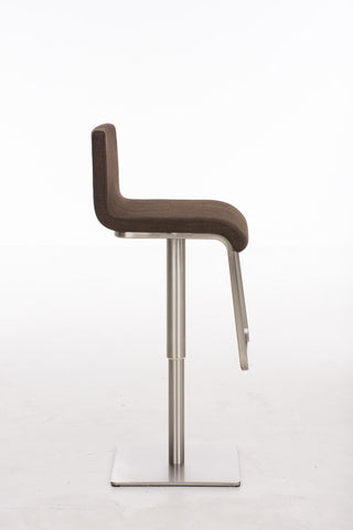 TPFLiving bar stool Lima frame stainless steel fabric