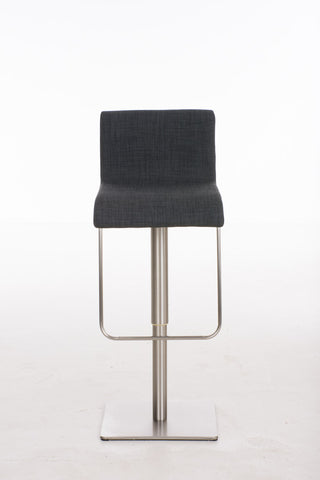 TPFLiving bar stool Lima frame stainless steel fabric