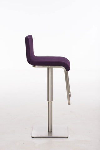 TPFLiving bar stool Lima frame stainless steel fabric