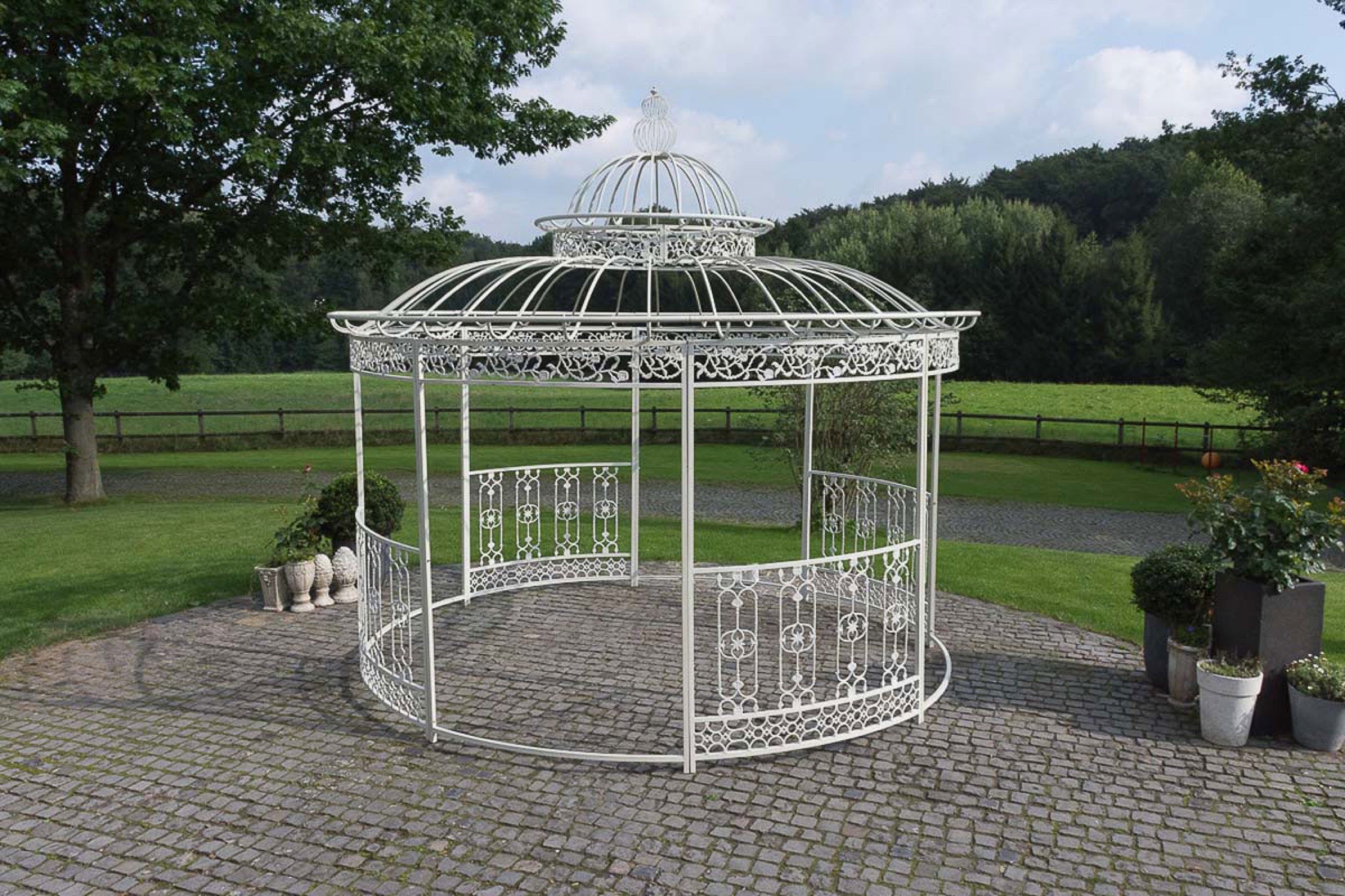 TPFGarden Luxus Pavillon Romana rund 350 cm