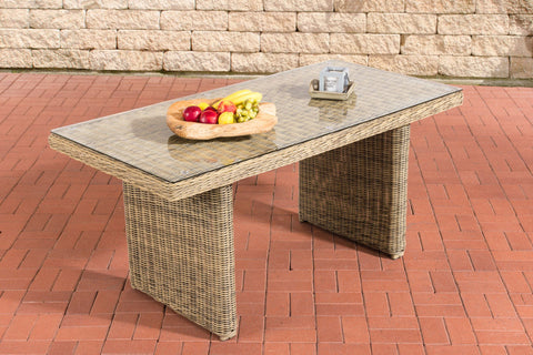 TPFGarden Esstisch Lago 120 Klarglas