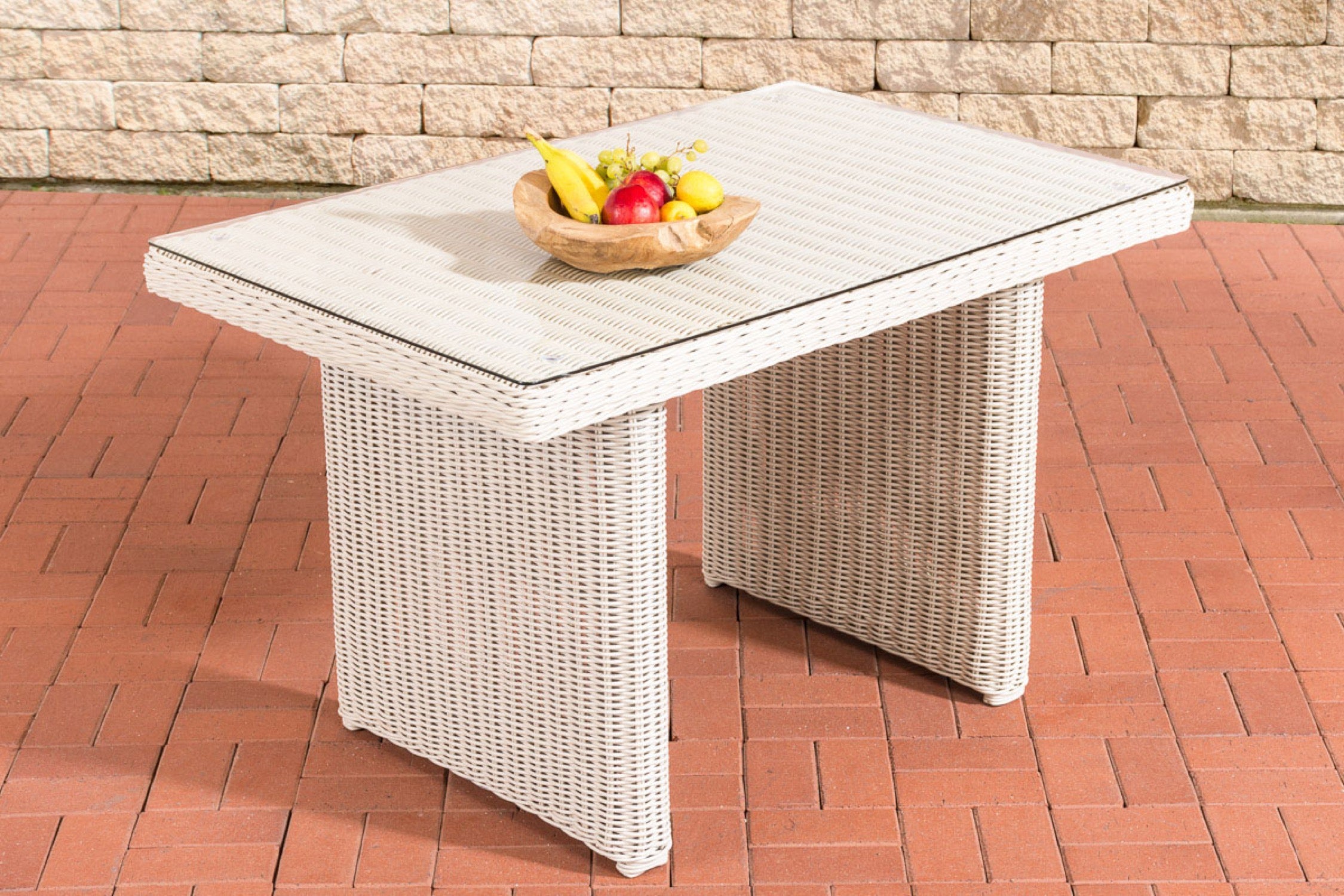 TPFGarden Esstisch Lago 120 Klarglas