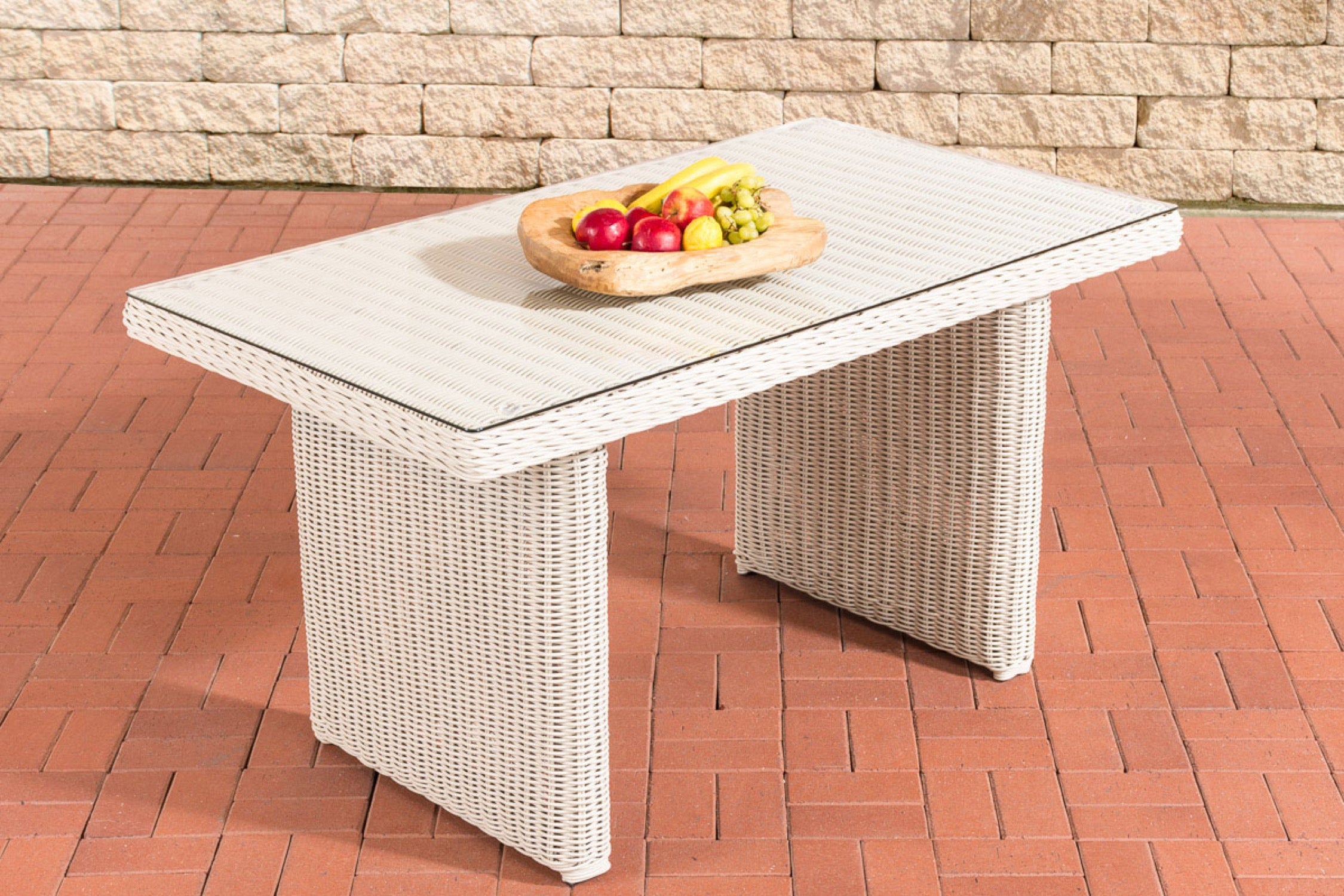TPFGarden Esstisch Lago 120 Klarglas