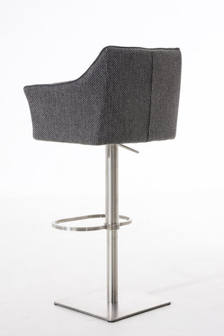 TPFLiving bar stool Damascus frame stainless steel fabric